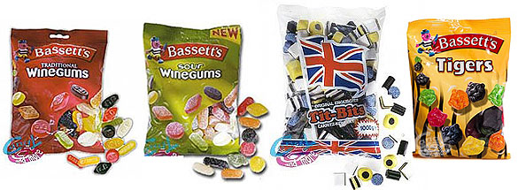 Bassetts Wingums - das Original aus England direkt bei Candy And More bestellen Original Bassetts Weingummi aus England online bestellen