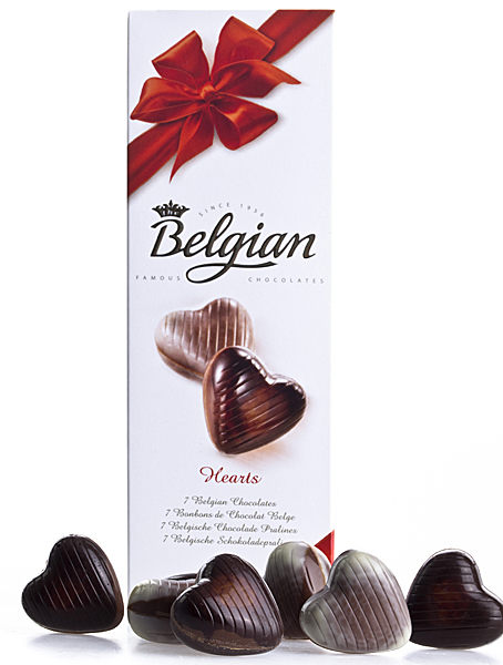 Herz-Pralinen Belgische Schokolade