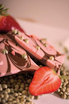 Coppeneur Chocolat en Bloc Erdbeere mit Grünem Pfeffer