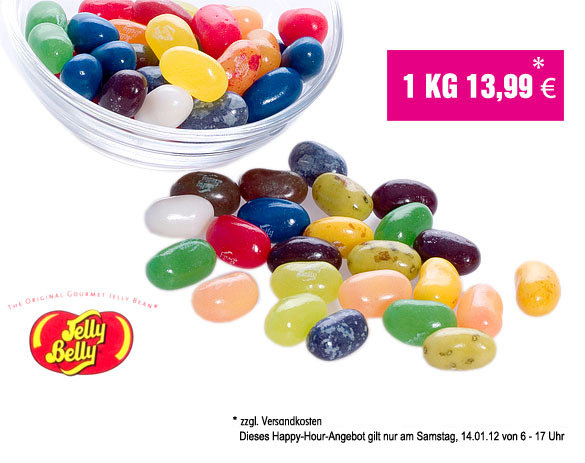Jelly Belly Beans zur Happy Hour mit 8 Euro Preisvorteil