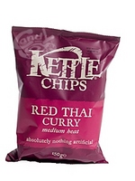 Englische Kettle Chips Red Thai Curry