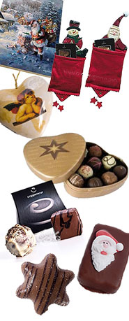 Weihnachtspralinen und Schokoladen aus der Confiserie Coppeneur
