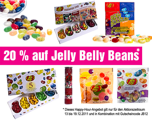 Jelly Belly Beans zum Fest mit 20 % Rabatt bei Candy And More bestellen