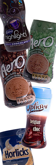 Hot Chocolate Drinks aus England von Nestle Cadbury und Horlicks online günstig bestellen