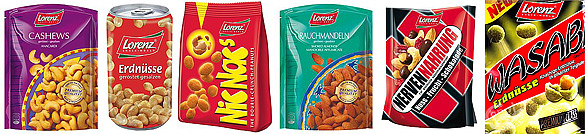 Pikante Nüsse und Knabbereien von Lorenz bei Candy And More bestellen