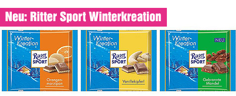 Ritter Sport Winterkollektion bei Candy And More bestellen