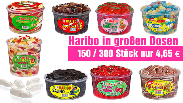 Auf zur Happy Hour mit HARIBO. 2 Tage Haribo in großen Dosen nur 4,65 € image
