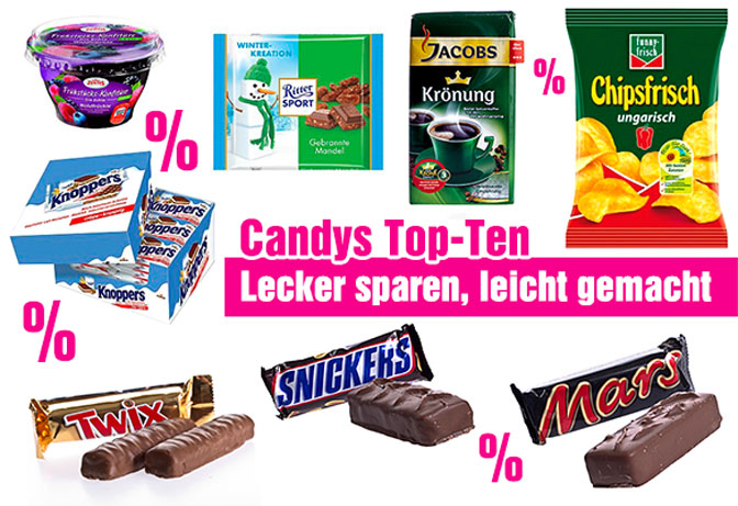 Spar Dich froh mit Ritter Sport, Knoppers, Funny-Frisch & Co
