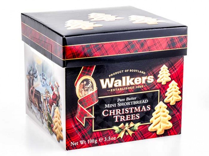 Walkers Weihnachts-Shortbread in der Geschenkbox