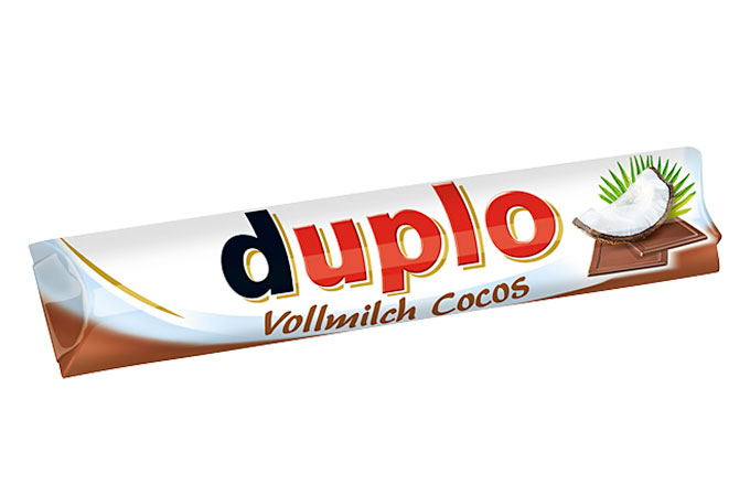duplo kann neuerdings auch exotisch: duplo Vollmilch Cocos. Aber nur für kurze Zeit.
