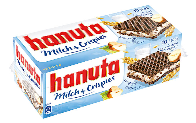 hanuta erfindet sich neu: Hanuta Milch + Crispies