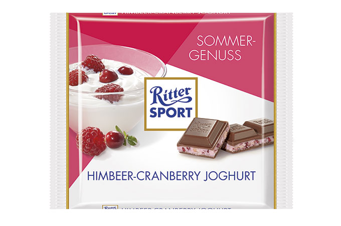 Ritter Sport Sommergenuss Himbeer-Cranberry Joghurt