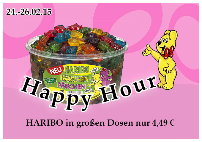Einladung zur 1. Happy Hour des Jahres mit HARIBO