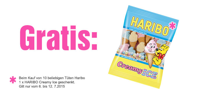 Gratis für Sie: HARIBO Creamy Ice!