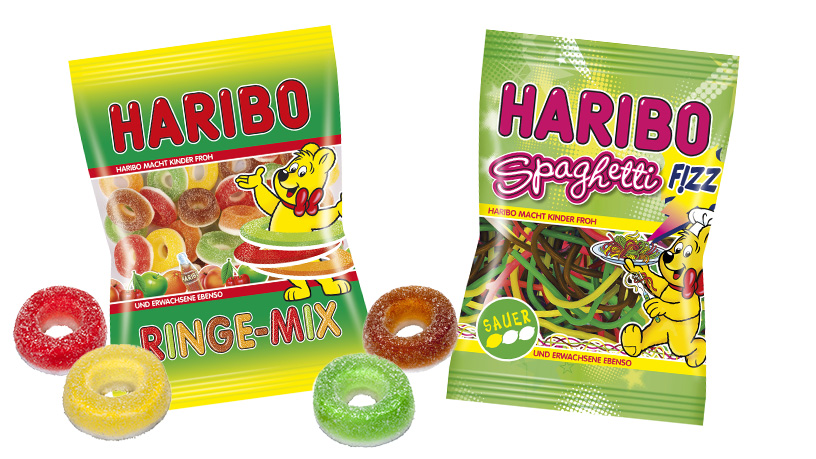 Haribo Spaghetti Fizz und Haribo Ringe-Mix