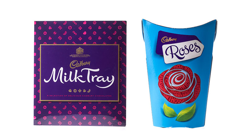 Cadbury Milk Tray und Cadbury Roses