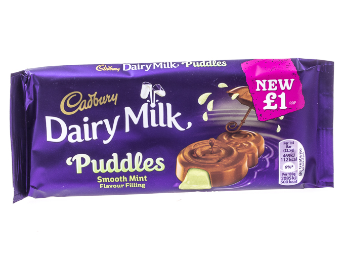 Cadbury Dairy Milk Puddles: Cremig gefüllte Schokolade, mal anders.