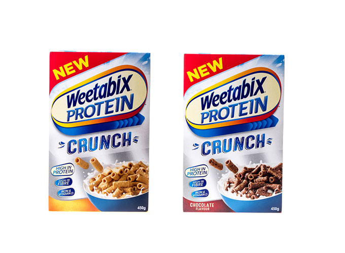 Weetabix Knusper-Proteine zum Frühstück und der Tag kann kommen