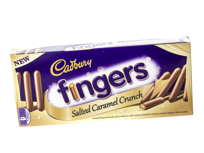 Neu: Cadbury Fingers mit Salzkaramell
