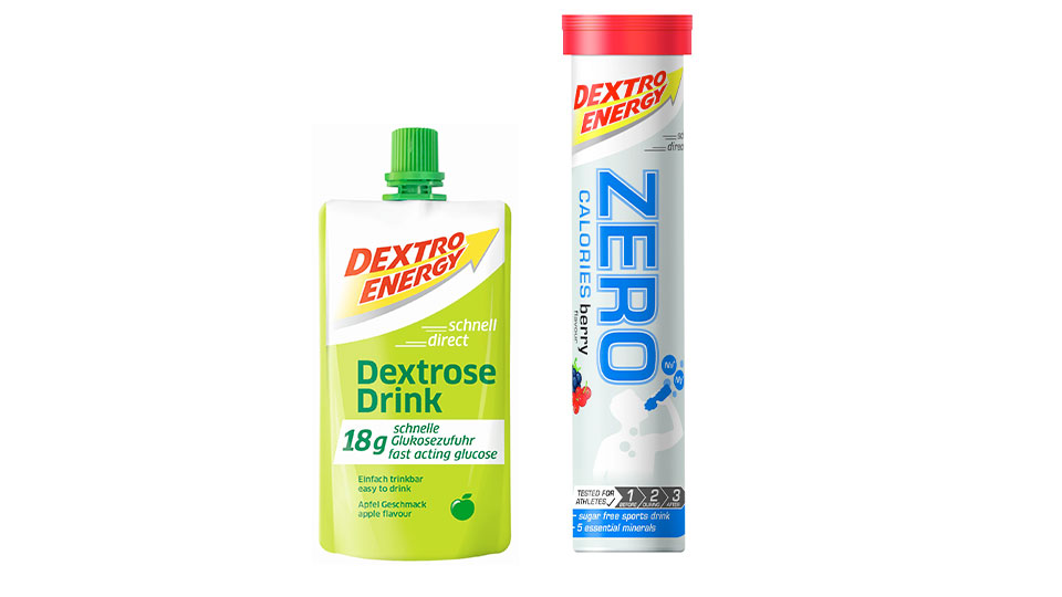 Dextrose Energy Drink und Brausetabletten Zero Zucker