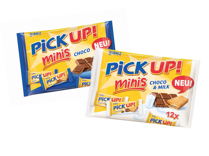 PickUp Mini Choco und Choco & Milk, jetzt neu bei Candy And More