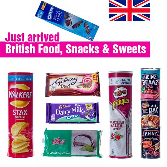 Just arrived: British Food, Snacks & Sweets 