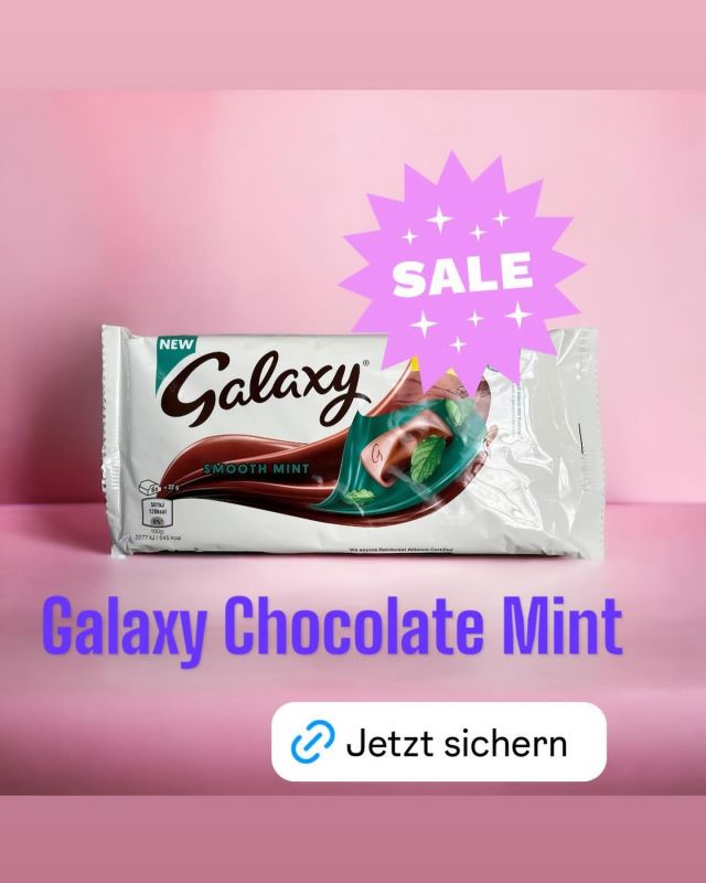 Köstliche cremige Milchschokolade von Galaxy mit Mintaroma jetzt im Shop erhältlich 😍😀

#galaxy #mint #chocolate #angebot #preiswert #verybritish #greatbritain #sweets #candys #onlineshopping #candyandmore
