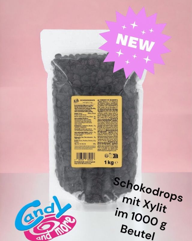 Zartbitter-Schokodrops mit Xylit jetzt im 1000 g Vorratsbeutel im Shop erhältlich.

‼️Kakaoanteil mindestens 72%
‼️vegan

#schokodrops #vegan #koro #ohnezuckerzusatz #lecker #chocolate #neu #newprodukt #onlineshop #abnehmen #geniessen #candyandmore
